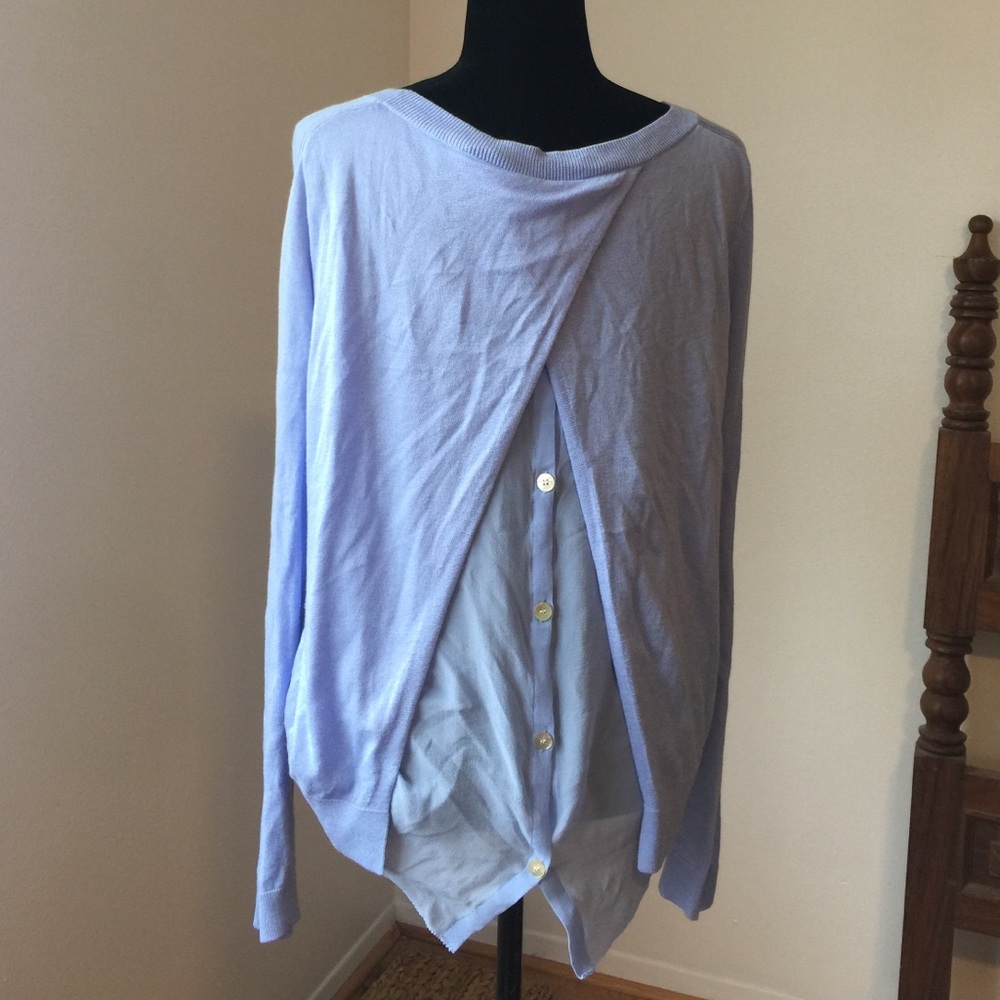 Halston Heritage Light Blue Sweater